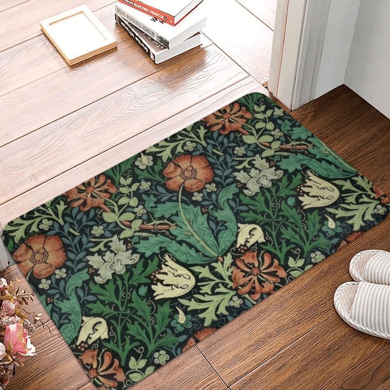 Commercial Kitchen Door - William morris tapete porta da frente