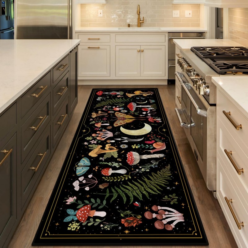Commercial Kitchen Background - Tapete persa floral com fundo bege,