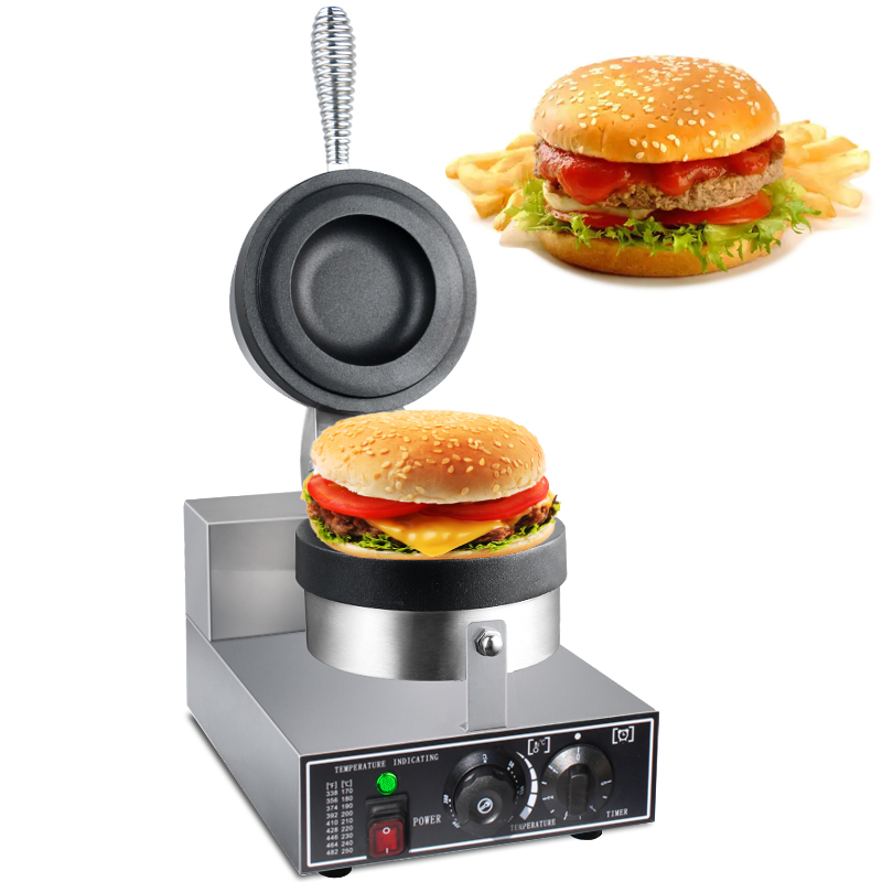 Waffle Maker Commercial - Máquina de Hambúrguer Elétrica HPH2O 1300W,