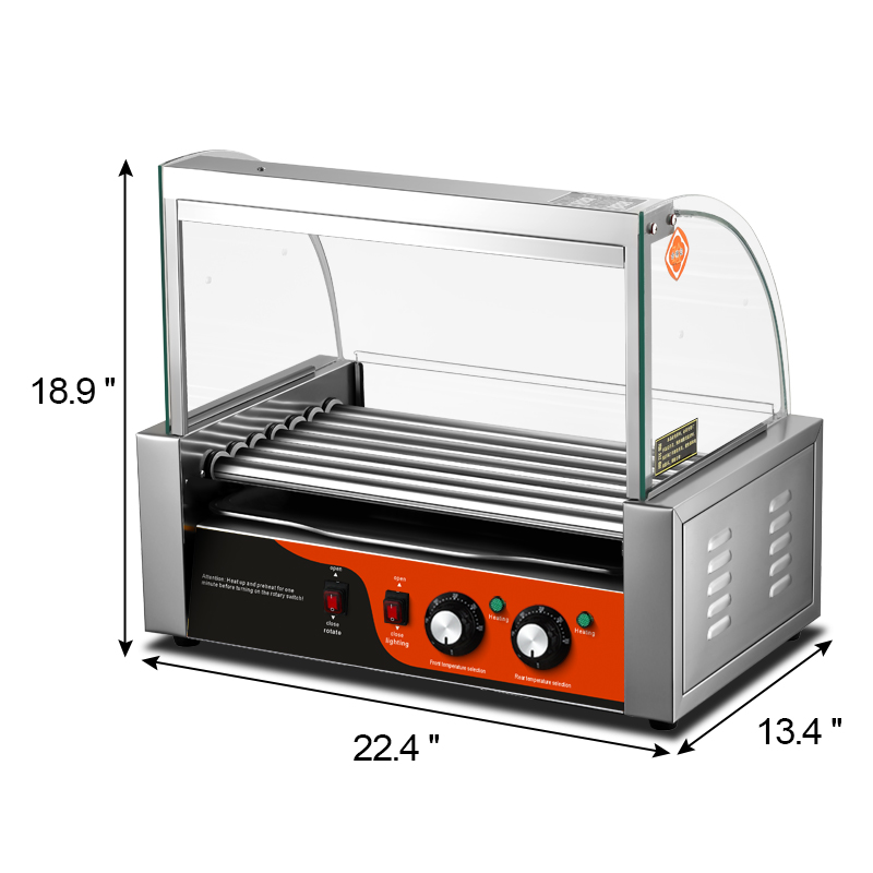 Commercial Kitchen Grill - Máquina de Grelhar Salsichas e Hot