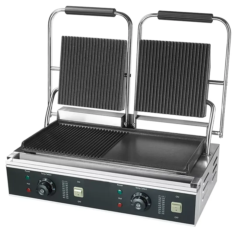 Commercial Kitchen Grill - Grelhador de Contato Duplo Comercial em
