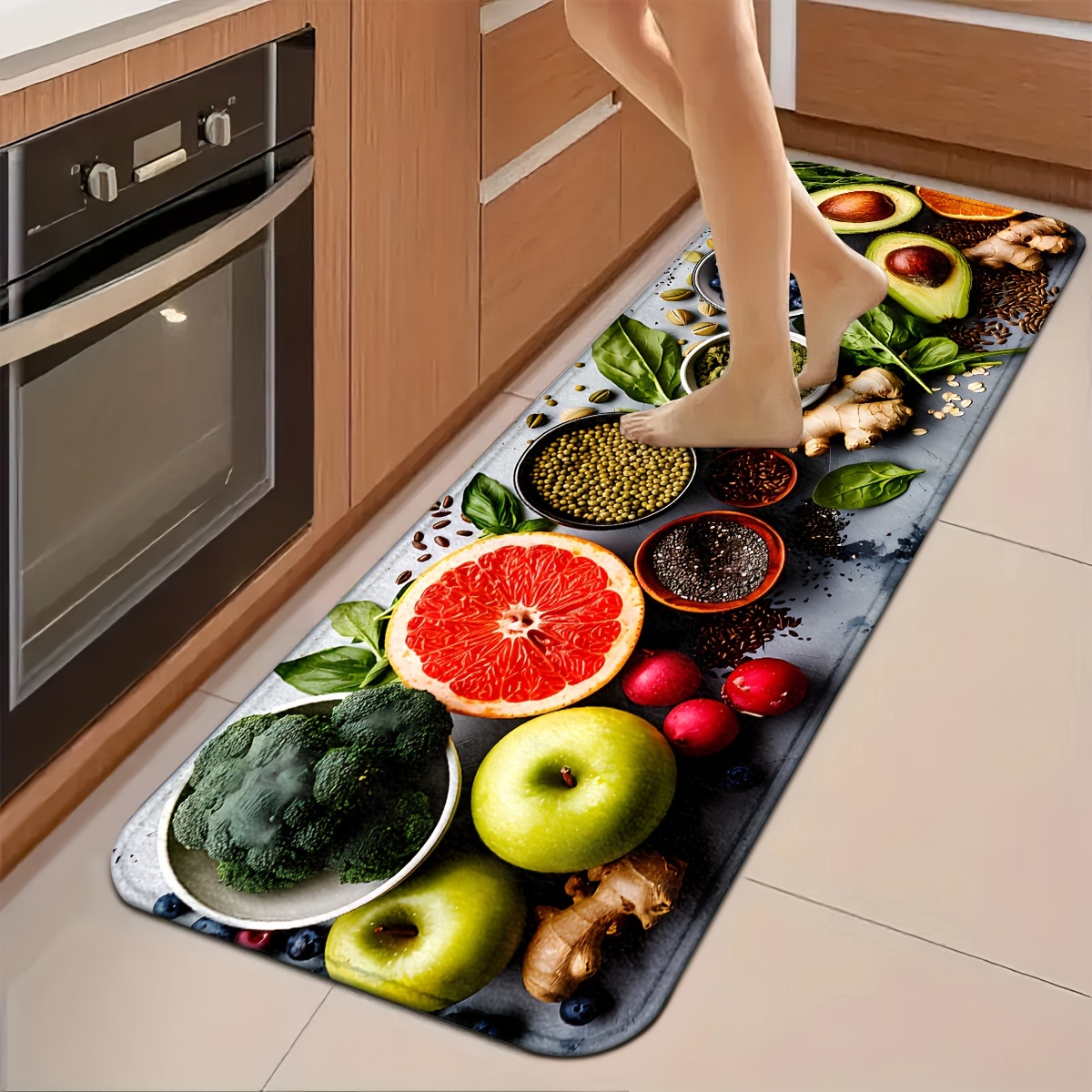 Commercial Kitchen Background - Tapete Decorativo de Cozinha com Estampa