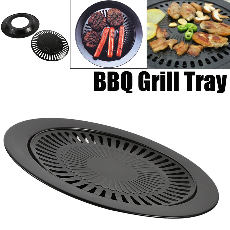 Commercial Kitchen Grill - Grelha de churrasco sem fumaça, panela