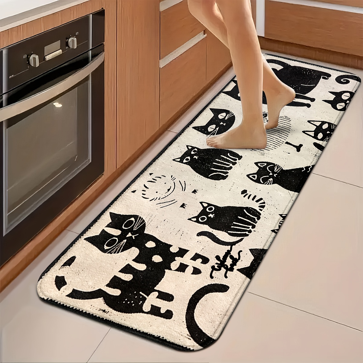 Tapete de Cozinha com Estampa  - Commercial Kitchen Background avaliação e preço