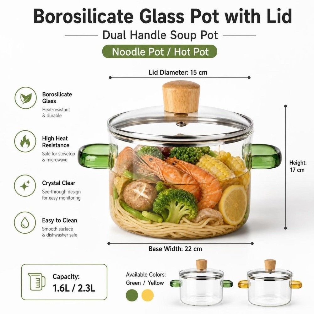 Panela de Vidro Doméstica Espe - Soup Kettle Warmer avaliação e preço