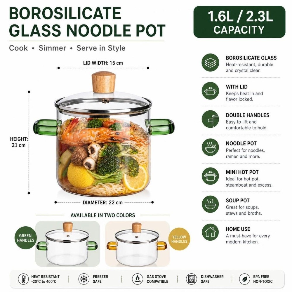 Panela de Vidro Doméstica Espe - Soup Kettle Warmer avaliação e preço