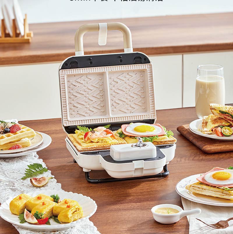 Multi-funcional Sanduíche Elét - Waffle Maker Commercial avaliação e preço