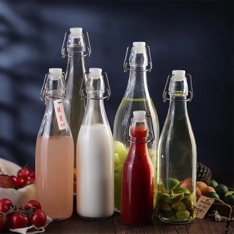 Garrafa de Vidro Redonda com T - Commercial Kitchen Utensil Storage avaliação e preço