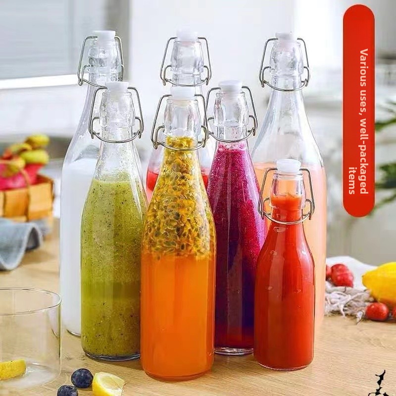 Garrafa de Vidro Redonda com T - Commercial Kitchen Utensil Storage avaliação e preço