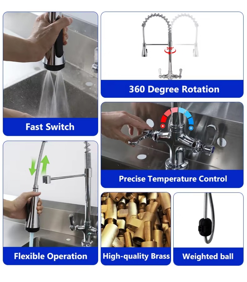 Torneira de cozinha comercial/ - Commercial Quality Kitchen Faucet avaliação e preço